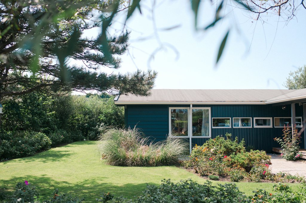 Photo Beachhouse in aqua mit Garten
